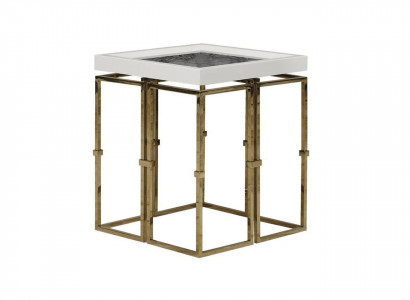 Beistelltisch Couchtisch Kaffeetisch Sofatisch Tisch Wohnzimmer Gold